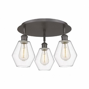 Cindyrella - 3 Light Flush Mount In Industrial Style-10 Inches Tall and 17.75 Inches Wide - 1 of 1