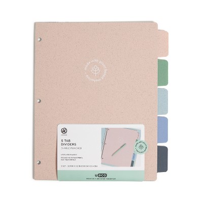 U Brands U-Eco Tab Dividers Core