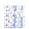 Hudson Baby Cotton Flannel Burp Cloths 7-Pack, Sunshine And Sailboats, One Size - 2 of 4