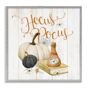 Stupell Industries Hocus Pocus Halloween Phrase Black Framed Giclee Art - 1 of 4