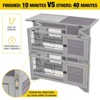 Aivituvin Folding Rabbit Hutch | Outdoor Bunny Cage (Inner Space 14.1 ft²)-AIR18-F - 2 of 4