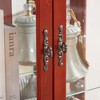 Gulches Lighted Glass Display Wine Curio Cabinet (Cherry) - 2 Doors 1 Drawer with Adjustable Glass Shelves, Anti-Tip Strap and Bulb - 2 of 4