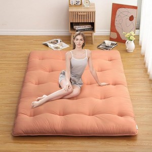 Nasitip Futon Mattress, Japanese Floor Mattress Floor Mat, Foldable Tatami Mattress Roll Up Floor Bed Mattress for House Guest Camping Dorm - 1 of 4