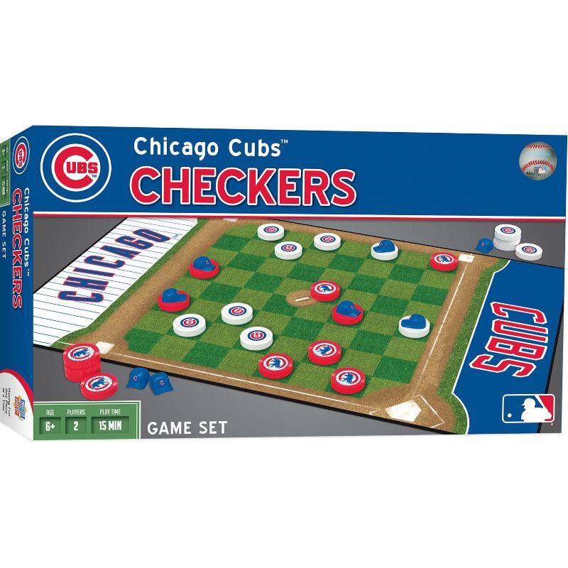 MasterPieces Officially licensed MLB Chicago Cubs Checkers Board Game for Families and Kids ages 6 and Up, 2 of 7