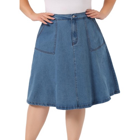 Target plus outlet size jean skirt