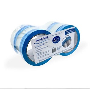 Flipo Wave Tape Easy End-Find Industrial Packing Tape 4-Pack - 1 of 4
