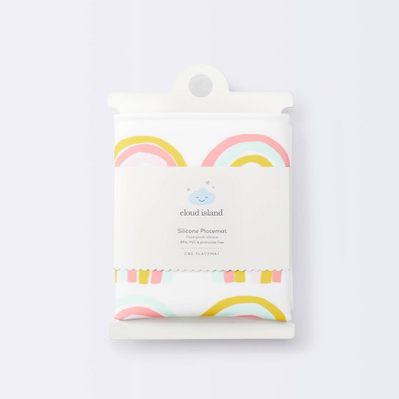 Silicone Place Mat with Decal-Rainbow Silk Screen - Cloud Island&#8482;, 5 of 6