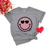 S.W.Smiley Leopard Heart Eyes Smiley - Women's Garment Dyed Graphic T-Shirt - 2 of 4
