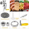 iMountek"Heavy Duty Manual Meat Grinder Mincer, Sausage Maker & Noodle Maker for Pork, Beef & More"Silver - 2 of 4