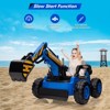 Coucheta 12V Kids Ride-On Excavator Truck: Remote & Digging Arm, 12V 10Ah, 4x75W Motors, LED Light, Music/USB, Gift - 4 of 4