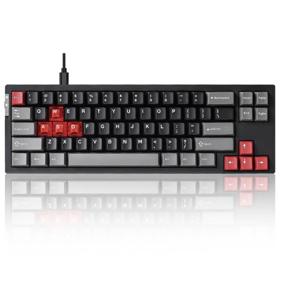 MaseiKar RT68 Gaming Keyboard,Hall Effect Magnetic Switch,RGB Backlit ,Gasket Mount Hot Swap Struture,Adjustable Actuation TKL