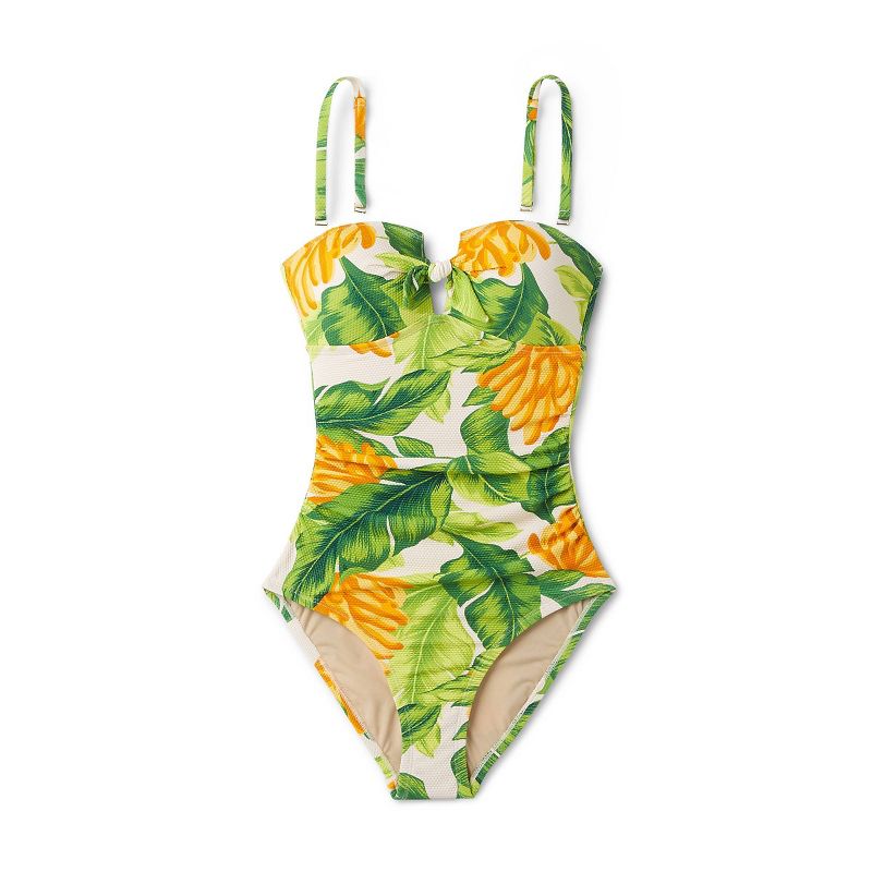 Women's Pique Bandeau Full Coverage One Piece Swimsuit - Kona Sol™, 6 of 23
