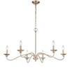 Millennium Lighting Delvona 6 - Light Chandelier in  Modern Gold - 4 of 4
