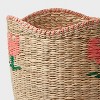 Woven Kids' Storage Basket with Flower - Pillowfort™ - 3 of 3