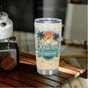 Mocamel 20oz Stainless Steel Insulated Tumbler Tropical Theme Pattern， Farewell Gifts - 3 of 4