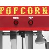 SEVOBAL Popcorn Poppers Bar Style Popcorn Maker with 6oz Kettle Tempered Glass and Stainless Steel Accessories for Parties, Red, 15.16"*13.39"*20.87" - 3 of 4