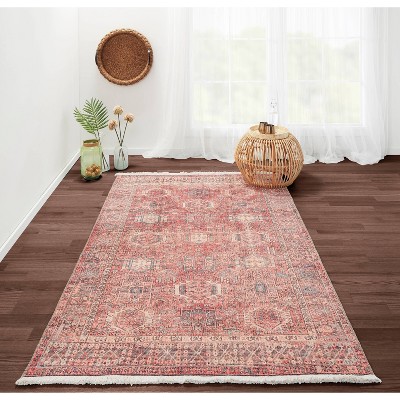 Helena Multi-Color Cotton and Polyester Rectangular Rug