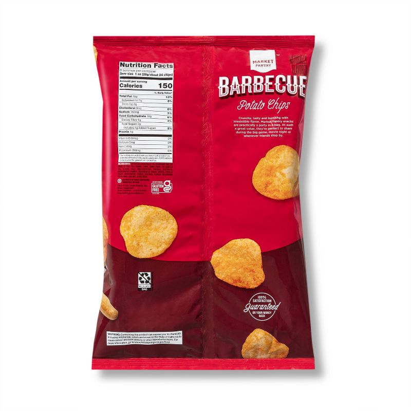 Naturally Flavored Barbecue Potato Chips - 8oz - Market Pantry&#8482;, 3 of 4