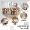 Kumasinova Accent Chairs Set of 2,Modern Teddy Living Room Chair,Comfy Reading Chair with Soft Texture,Modern Accent Chair for Dining&Lounge - 3 of 4