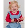 RuffleButts Baby Girls Knit Long Sleeve Ruffle Peter Pan Bodysuit - 3 of 4