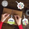 Big Dot of Happiness Cheerful Happy Birthday - Assorted Hanging Colorful Birthday Party Favor Tags - Gift Tag Toppers - Set of 12 - 2 of 4