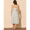 INSPIRE CHIC Women's Sleeveless Smocked Spaghetti Strap Summer Tiered A-Line Midi Dress - 3 of 4