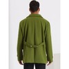Lars Amadeus Men's Classic Winter Notched Collar Double Breasted Peacoat - 3 of 4