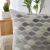 Kate Aurora 1 Piece Nolita Argyle Raised Chenille Ultra Plush & Fluffy 18"x 18" Filled Accent Throw Pillow With Removable Zipper Shell/Cover - 4 of 4