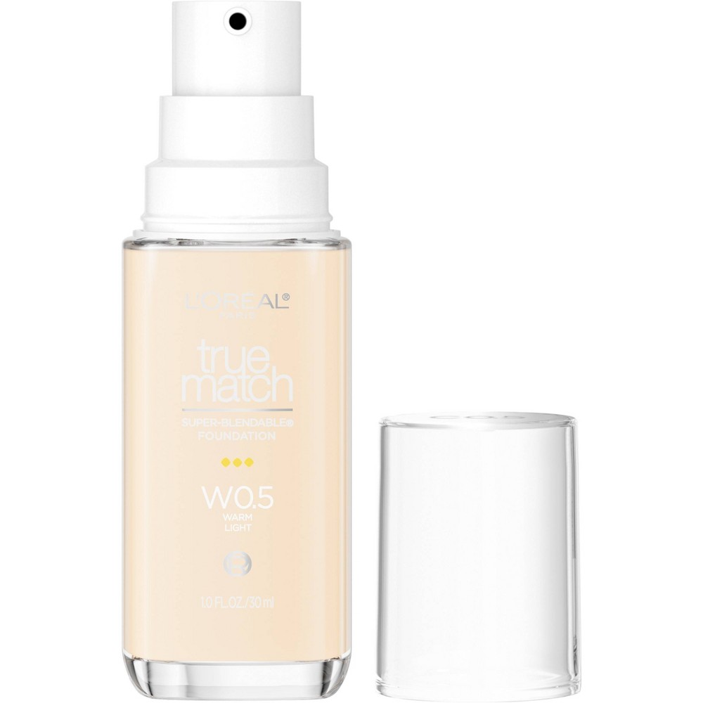 Photos - Foundation & Concealer LOreal L'Oreal Paris True Match Super Blendable Foundation - W0.5 - 1 fl oz 