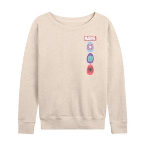 Women's - Marvel - Easter Lightweight French Terry Wide Neck Long Sleeve Shirt - 1 of 4