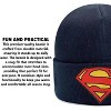 Beanie for Kids and Adults Winter Hat – Beanie with Superman Patch Licensed (One Size) - 4 of 4