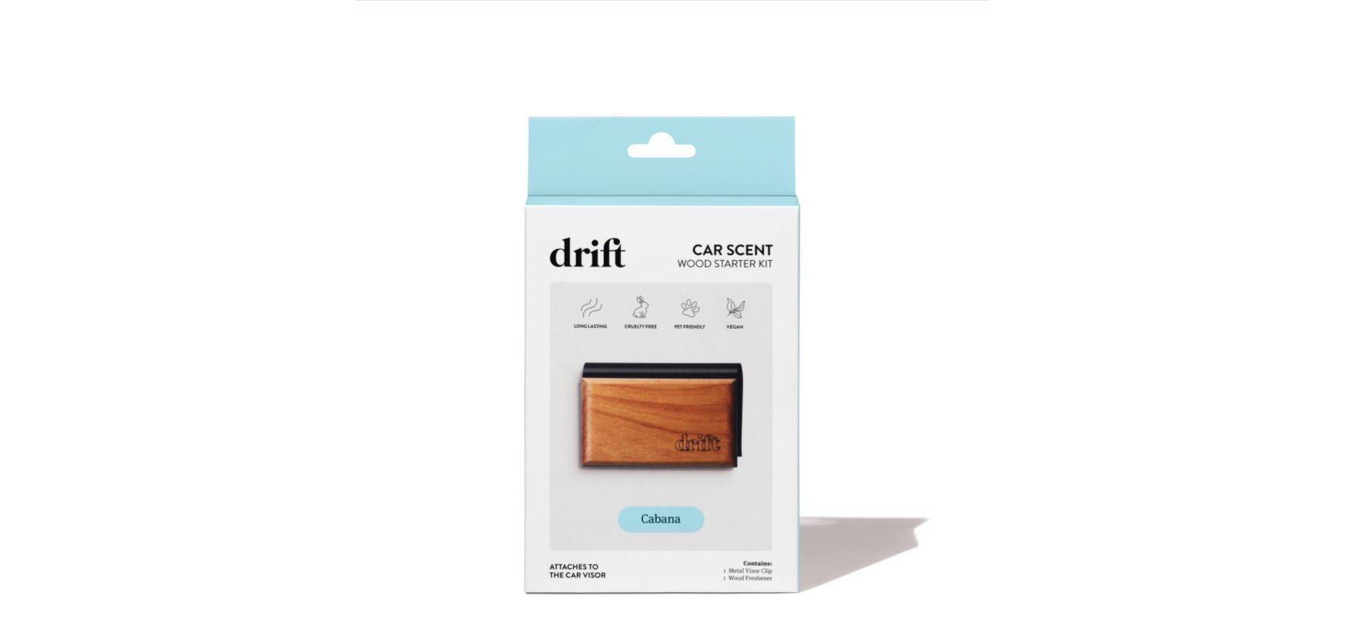 Drift Co Car Wood Air Freshener Car Odor Eliminator Cabana Scent Starter Kit