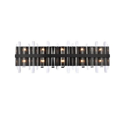 Elegant Lighting Serena 10 - Light Vanity in  Black