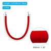 Unique Bargains Hotel Adjustable Velvet Crowd Control Stanchion Rope with Snap Hooks 2 Pcs - 2 of 4