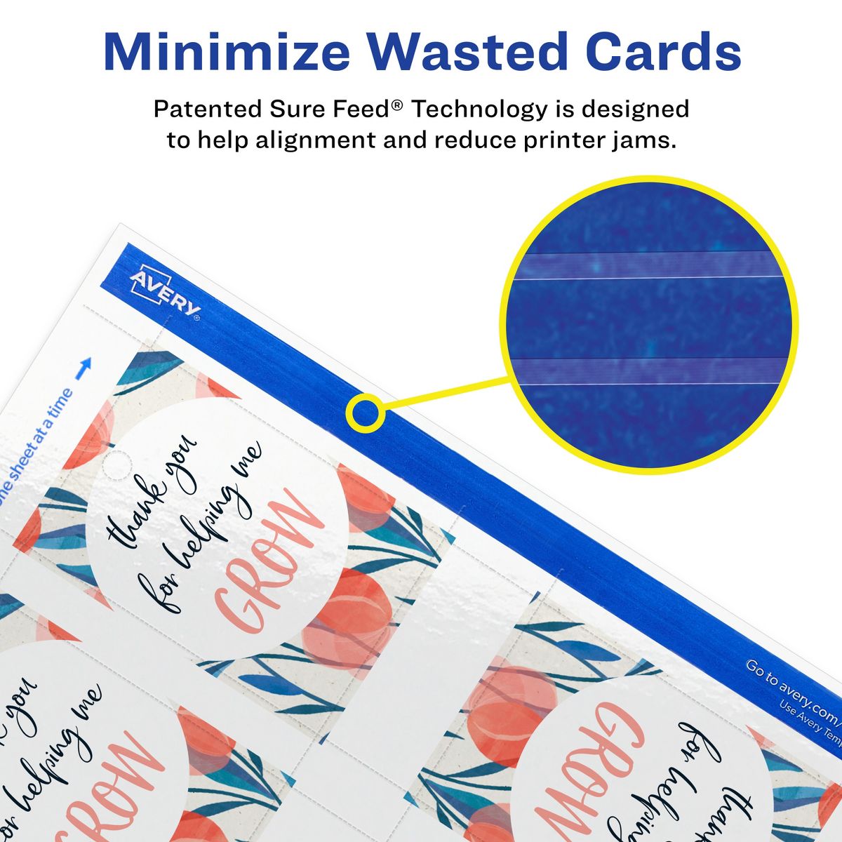 Avery 2" x 3" Rectangle, Glossy White Printable Tags - thumbnail 4