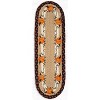 Earth Rugs Pumpkin Crow Oval Stair Tread 27"x8.25" – Rustic Fall Decor - 2 of 3