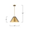 Artcraft Lighting Baltic 1 - Light Pendant in  Brass/Black - 3 of 4