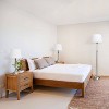 Set of 3 Adjustable Lamp Set (2 Table Lamps and 1 Floor Lamp) Metallic Silver/White - Lalia Home: UL Listed, Cotton Shades - 4 of 4