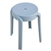 NicBex Stackable Round Dining Chair,Plastic Stools for Home,Kitchen,Living Room,Restaurant,Set of 6 - 2 of 4