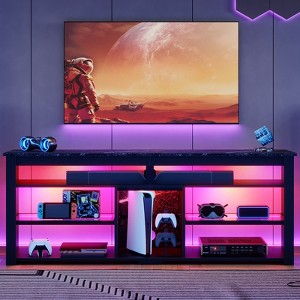 Bestier TV Stand Tall Entertainment Center with Storage For 70 Inch TV - 1 of 4