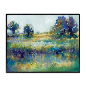 Stupell Industries Wetland Landscape Abstract Framed Giclee Art, Black, 30" x 24" - 1 of 4