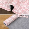 9x12 Area Rug Machine Washable Rug Non Slip Non Shedding Large Indoor Carpet Modern Floral Low Pile Foldable Rug - 4 of 4