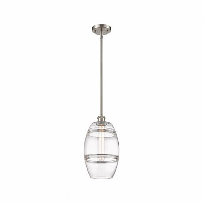 Vaz - 1 Light Stem Hung Mini Pendant In Industrial Style-9.88 Inches Tall and 8 Inches Wide