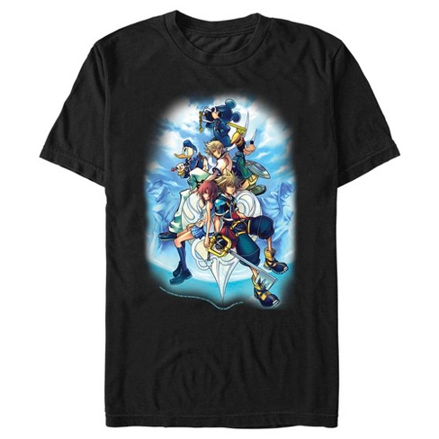 Men's Kingdom Hearts 2 Box Art T-shirt - Black - Large : Target