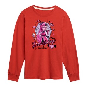Boys' - Monster High - Draculara Long Sleeve Graphic T-Shirt - 1 of 4