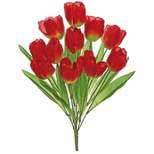 Northlight 16.5" Red Tulips Artificial Floral Bush