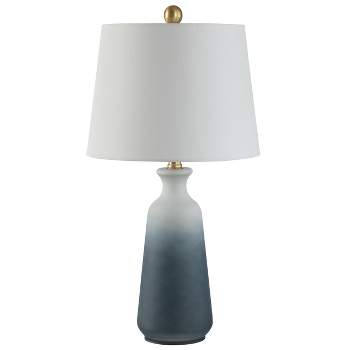 Narem Table Lamp - White/Blue - Safavieh.
