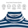 Lands' End Women's Lightweight Jersey Skimming Long Sleeve Turtleneck - 3 of 4