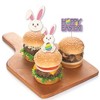 Big Dot of Happiness Hippity Hoppity - Dessert Cupcake Toppers - Easter Bunny Party Clear Treat Picks - Set of 24 - 3 of 4