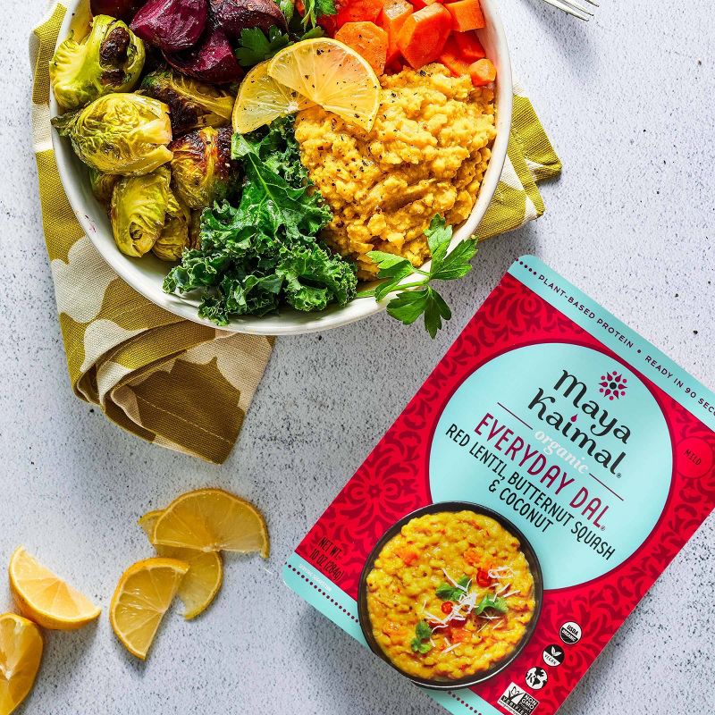 Maya Kaimal Organic Vegan Everyday Dal Red Lentils with Butternut Squash and Coconut - 10oz, 5 of 6